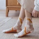 Yomutiur Womens Sheer Socks, Summer Transparent Thin Mesh Lace - Image 3