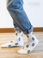 Men's 5 Packs Fun Crazy Animal Cotton Casual Crew Socks - Image 3