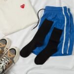 Unisex Bamboo Rayon Socks Super Soft Black Crew Socks - Image 4