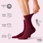 VRD Men’s Dress Socks Bamboo Rayon 5-Pack Crew Socks - Image 5