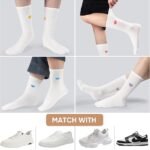 Women's Cute Cotton Crew Athletic Running Socks - Image 2
