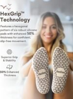 Merino Wool Pilates Grip Socks Slouch Scrunch - Image 4