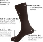 Men's Dress Socks 5 Pairs Mens Cotton Calf - Image 5