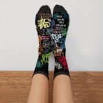 Graffiti Socks Novelty Funny Crew Socks Crazy Gifts - Image 4