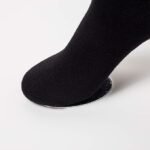 Unisex Bamboo Rayon Socks Super Soft Black Crew Socks - Image 2