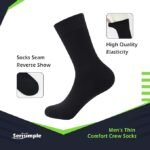 Thin Viscose Bamboo Dress Men Sock Soft Crew - Image 4