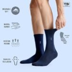 VRD Mens Dress Socks Bamboo Rayon 5-Pack Crew Socks - Image 4