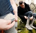 Men's Women's Merino wool crew socks 4 pairs - Image 2