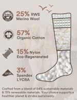 Merino Wool Pilates Grip Socks Slouch Scrunch - Image 3