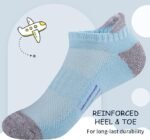 Girls Socks Ankle Athletic Socks For Kids 4-6 6-8 8-10 Years - Image 4