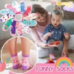 Welwoos Baby Girls Toddlers Grips Socks 12 Pairs Kids - Image 3
