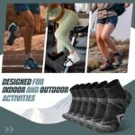 6 Pairs Merino Wool Quarter Ankle Hiking Running Socks - Image 2