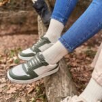 4-5 Pairs Unisex Natural 97% Cotton Crew Socks - Image 2