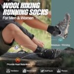 6 Pairs Merino Wool Quarter Ankle Hiking Running Socks - Image 5