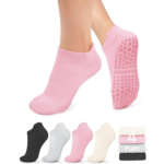 4/6 Pairs Pilates Socks for Women