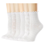 Women's Ruffle Socks Casual Lace Cotton