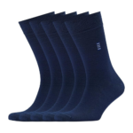 VRD Mens Dress Socks Bamboo Rayon 5-Pack Crew Socks