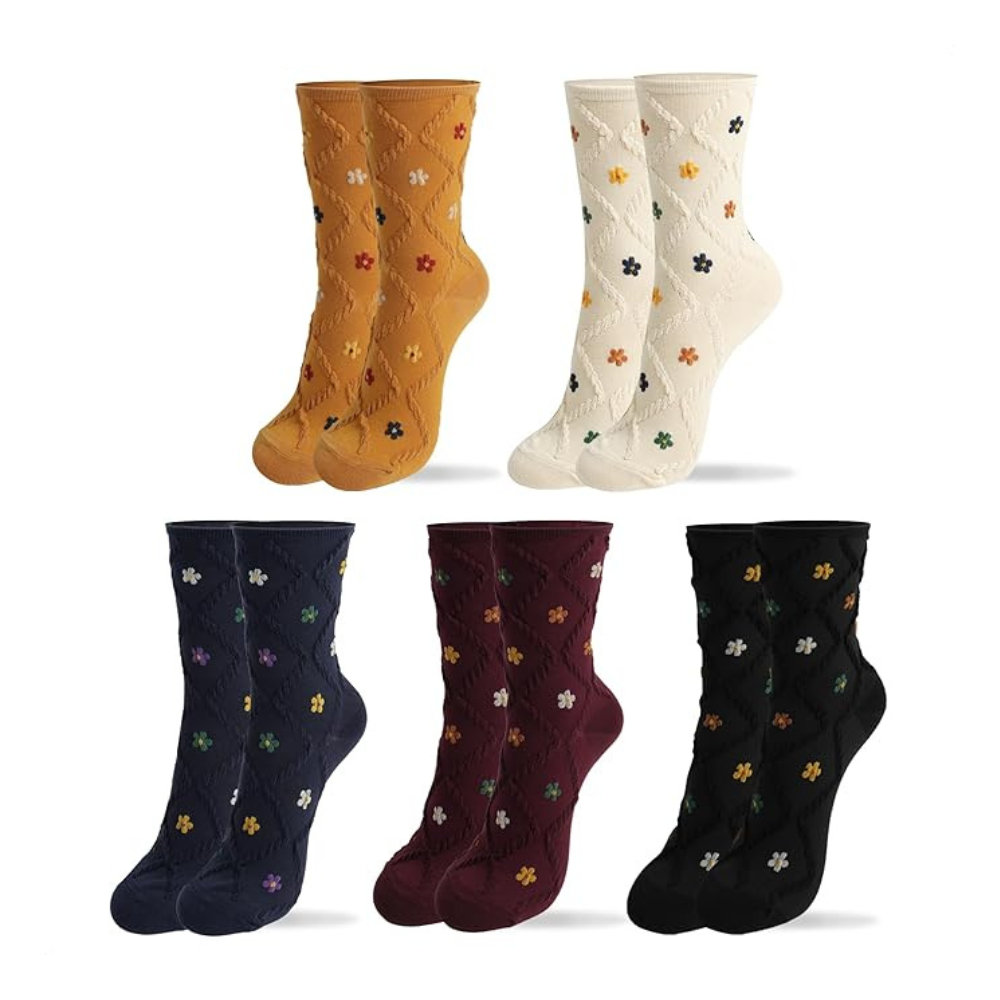 Untitled design - 2026-01-16T074322.566 Kikiya Women's Cotton Crew Socks - Image 1
