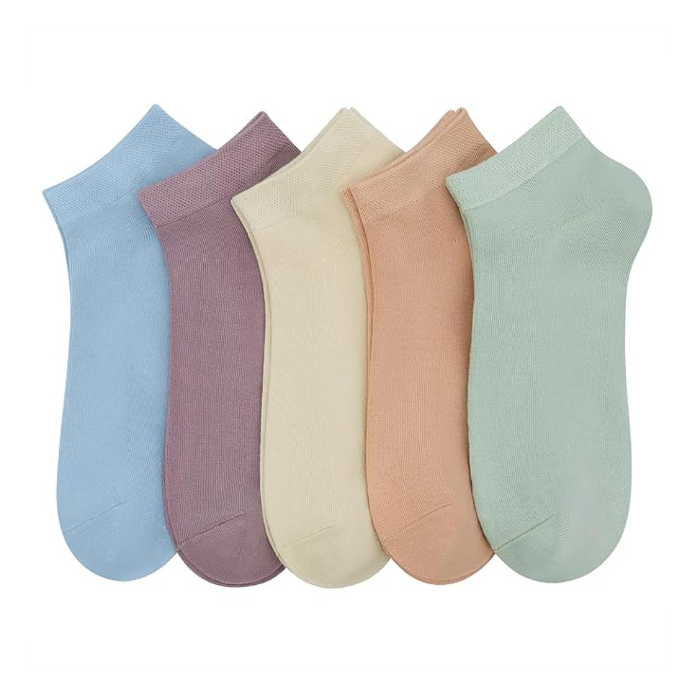 Untitled design - 2026-01-16T080953.264 Women Viscose Bamboo Ankle Socks Low Cut Thin - Image 1