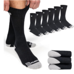 Premium Bamboo Rayon Crew Work Socks