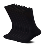 Unisex Bamboo Rayon Socks Super Soft Black Crew Socks